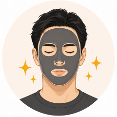 顔の角質ケアとパック